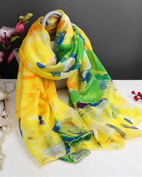 yellow designer scarves